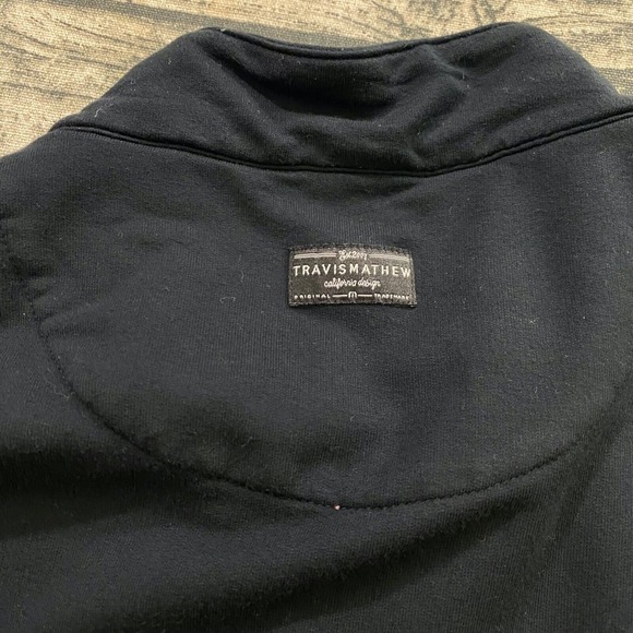 Travis Mathew Mens Black Full Zip Golf Jacket Large Casual Golfing Outdoors - Picture 5 of 11